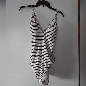 Cupshe Black and White Striped Kids Bodysuit